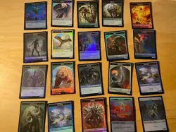 MTG Lot Of 20 FOIL Token Cards NM English - Image 1