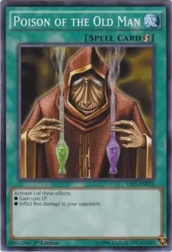 Poison Of The Old Man - YS15-ENF18 - Common - 1st Edition - Lightly Played - Image 1