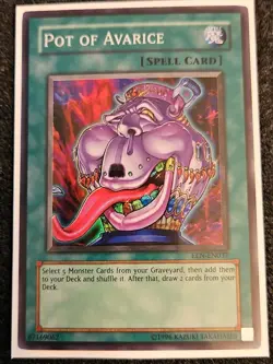 Yugioh POT OF AVARICE EEN-EN037 NM Elemental Energy Super Rare - Image 1