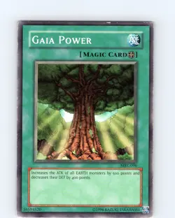 Yu-Gi-Oh TCG Gaia Power MRL-096 Unlimited Regular Common Card Played MP-LP - Image 1