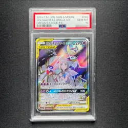 PSA 10 Pokemon Solgaleo & Lunala GX Dream League sm11b Japanese SR Full Art #063 - Image 1