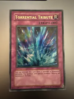 USA Seller YuGiOh TORRENTIAL TRIBUTE LON-025 ultra rare MP - Image 1