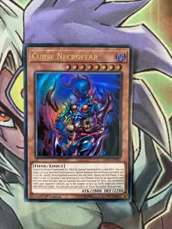 LED5-EN001 Curse Necrofear Ultra Rare 1st Edition NM Yugioh Card - Image 1
