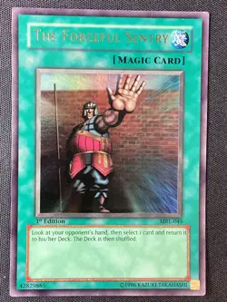 Yu-Gi-Oh Magic Ruler #MRL-045 The Forceful Sentry 1st Ed Ultra Rare DMG (Crease) - Image 1