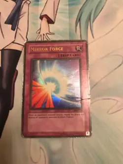 yugioh- Mirror Force Ultra Rare MRD Unlimited Damaged - Image 1