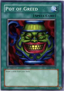 Hero Deal, English - 1 x MTG Pot of Greed - SD4-EN018 - Common - 1st Edition Str - Image 1