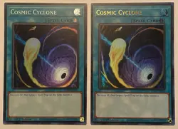2x Cosmic Cyclone 1st Edition Ultra/Super Rare RA02-EN061 Yu-Gi-Oh! NM/M - Image 1