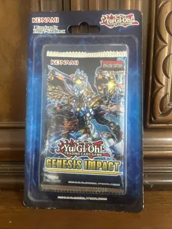 NEW Konami Yugioh Genesis Impact English 1st Edition 7-Card Blister Pack Sealed - Image 1