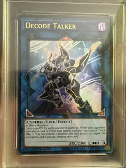 PSA 10 GEM MT Yugioh 2017 Decode Talker YS17-EN041 Starter Deck Link Strike POP2 - Image 2