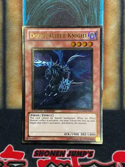 Yugioh Doomcaliber Knight GLD4-EN023 Gold Rare Limited Edition LP - Image 1