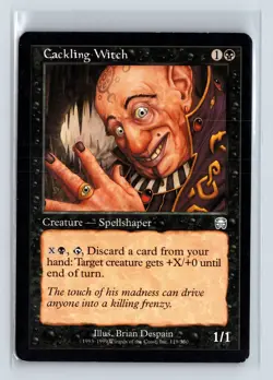 CACKLING WITCH - MTG Magic the Gathering Card - Mercadian Masques - Uncommon - Image 1