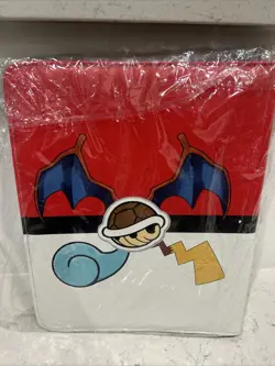 Pokemon Trading Card Game Binder with Iconic Designs - Charizard, Pikachu, - Image 2