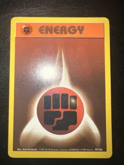 Pokemon Card - Fighting Energy Base Set (Shadowless) 97/102 1st Edition - Image 1