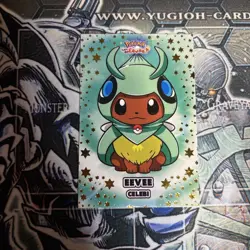 Eevee Celebi Poncho Let’s Go Eevee Card Database Gold Cracked Holo Pokemon - Image 1