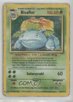 Venusaur Holo German Pokemon Base Set #15 1999 15fy - Image 1