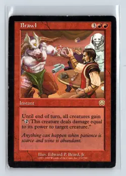 BRAWL - MTG Magic the Gathering Card - Mercadian Masques - Rare - Image 1