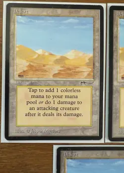 Desert X 3 NM Arabian Nights- VTG MTG Magic the Gathering Card Land - Image 2