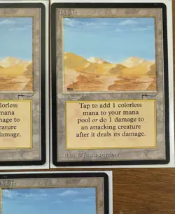 Desert X 3 NM Arabian Nights- VTG MTG Magic the Gathering Card Land - Image 3