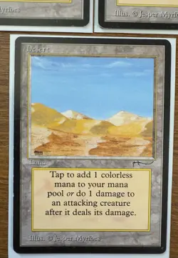 Desert X 3 NM Arabian Nights- VTG MTG Magic the Gathering Card Land - Image 4