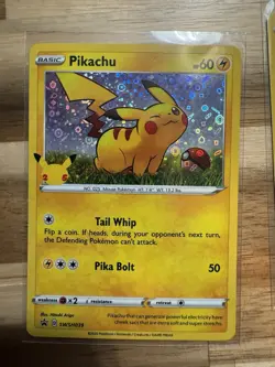 Pikachu 25th Anniversary Card SWSH039 HOLO Promo Pokemon General Mills X 4 - Image 3