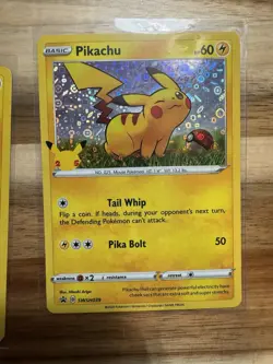 Pikachu 25th Anniversary Card SWSH039 HOLO Promo Pokemon General Mills X 4 - Image 4