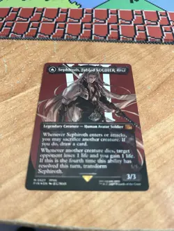 Sephiroth, Fabled SOLDIER (Borderless) (Surge Foil) Final Fantasy Foil card #527 - Image 1