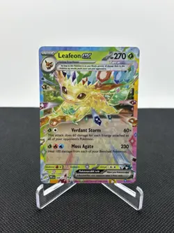 Pokemon TCG Leafeon EX Prismatic Evolutions Holo Double Rare Card 006/131 SV NM - Image 1