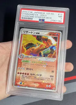 PSA 7 Pokemon Card - Charizard EX 1st ED 012/052 Random Construct Starter Deck - Image 2