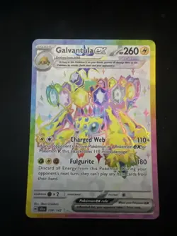 Pokemon Galvantula EX TCG Stellar Crown Ultra Rare Card 159/142 NM/M Condition - Image 1