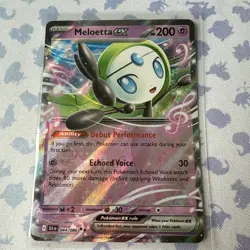 Meloetta Ex 044/086 - Black Bolt / Double Rare / Pokemon TCG / English / NM - Image 1