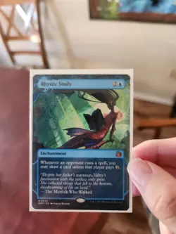 MTG Rhystic Study (from Enchanting Tales bonus sheet) near mint - Image 1
