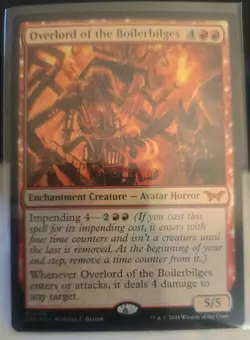 MTG OVERLORD OF THE BOILERBILGES FOIL Duskmourn: House of Horror NM - Image 1
