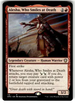 Alesha, Who Smiles at Death Commander: Dominaria United Regular MTG - Image 1