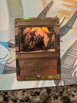 Slaughter Pact *Masterpiece Series: Amonkhet Invocations* Foil MTG Light Played - Image 1