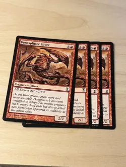 MTG - Bonesplitter Sliver - Time Spiral 149 - Playset (X4) - Image 1