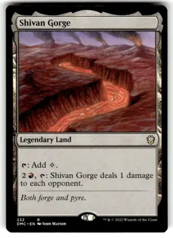 Shivan Gorge Commander: Dominaria United Regular MTG - Image 1