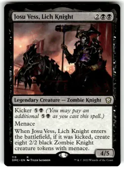 NM-Mint, English MTG Regular Josu Vess, Lich Knight Commander: Dominaria United - Image 1