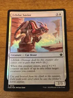 MTG Foundations - Felidar Savior - FDN 12 - FOIL - Image 1