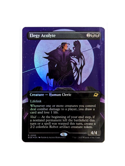 Elegy Acolyte R 0293 Borderless FOIL MTG Edge Of Eternities EOE EN NM/M - Image 1