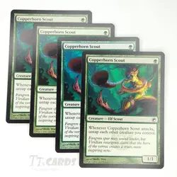 Copperhorn Scout x4 Playset 4x MTG Magic the Gathering Scars of Mirrodin SOM - Image 1