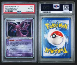 2005 POKEMON EX UNSEEN FORCES 102 ESPEON EX-HOLO - Image 3