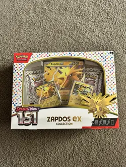 Pokemon TCG Scarlet & Violet 151 Zapdos EX Collection BRAND NEW - Image 1