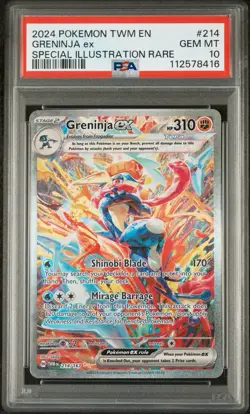 PSA 10 !! Greninja ex 214/167 SIR Pokemon TCG 2024 “Twilight Masquerade” - Image 1