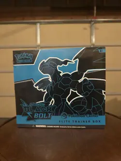Black Bolt Pokemon Center Exclusive ETB Elite Trainer Box Pokemon TCG Sealed New - Image 1