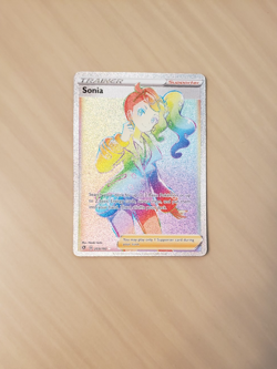 Pokemon Rebel Clash 203/192 Sonia Full Art Rainbow Secret Rare NM - Image 1