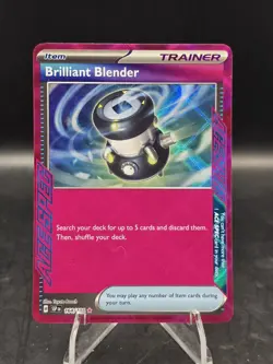 Pokemon TCG Brilliant Blender 164/191 Surging Sparks Ace Spec Rare Holo NM - Image 1