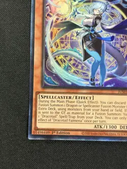 Dracotail Faimena JUSH-EN002 Collector's Rare 1st Ed YuGiOh Card - Image 5