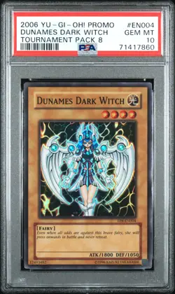 Yugioh PSA 10 2006 Dunames Dark Witch TP8-EN004 Super Rare Promo *7860 - Image 1
