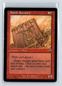 BATTLE RAMPART - MTG Magic the Gathering Card - Mercadian Masques - Common - Image 1