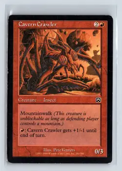 CAVERN CRAWLER - MTG Magic the Gathering Card - Mercadian Masques - Common - Image 1